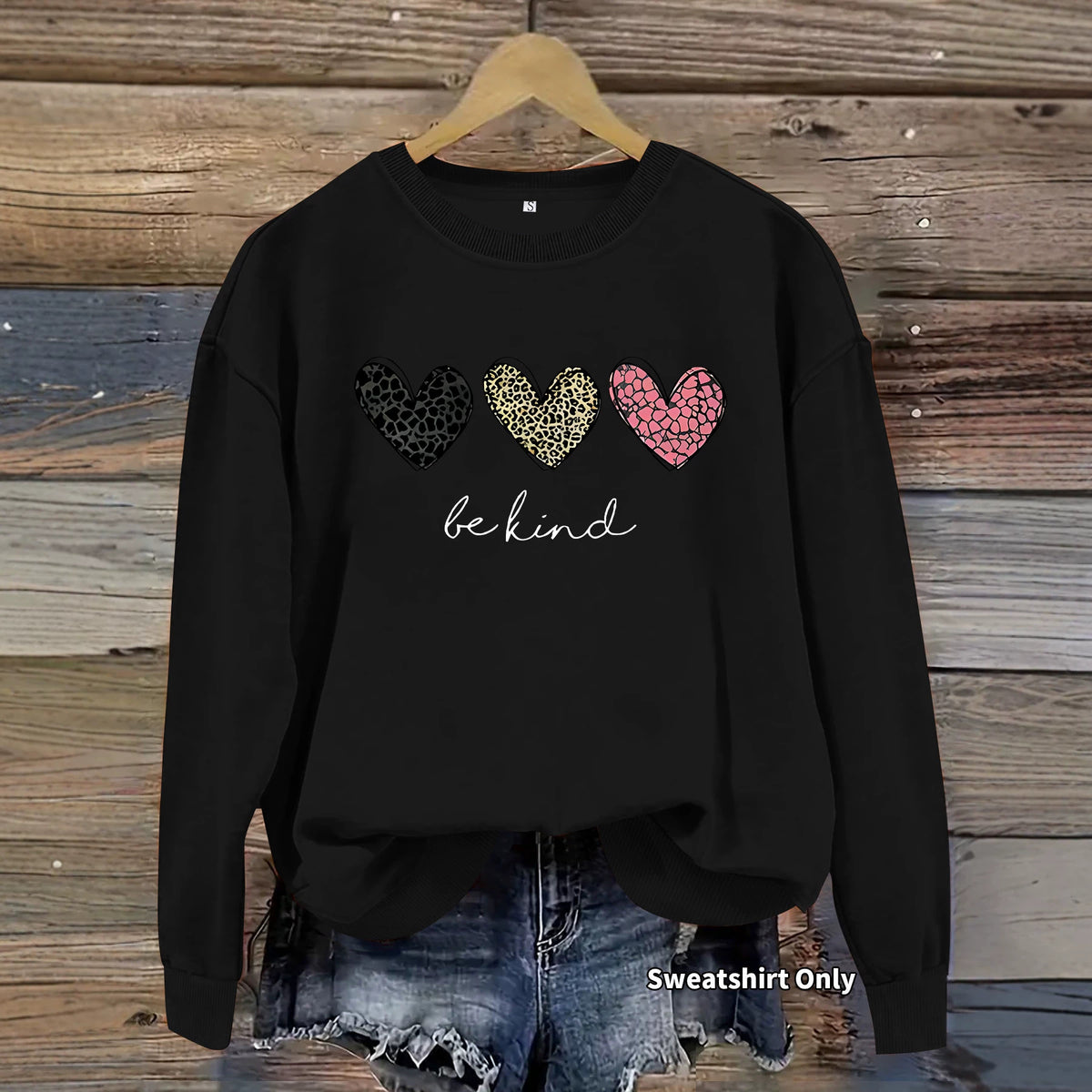 Round neck fleece hoodie