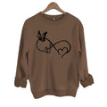 Round neck fleece hoodie
