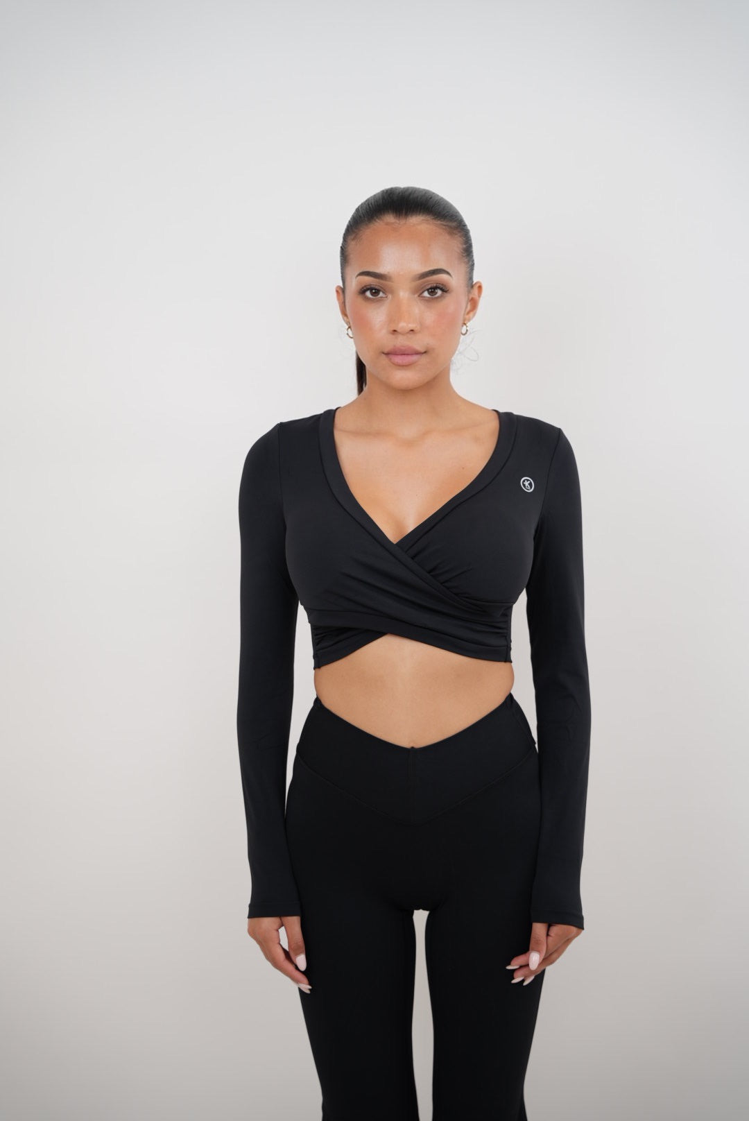 I Am Present Black Elegant Top