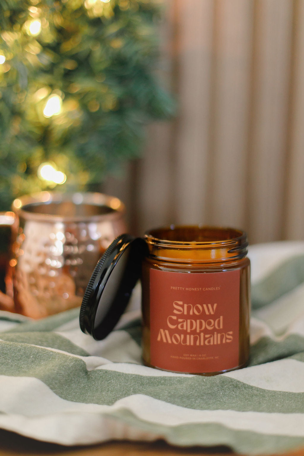 Mint Candle: Snow Capped Mountains Candle