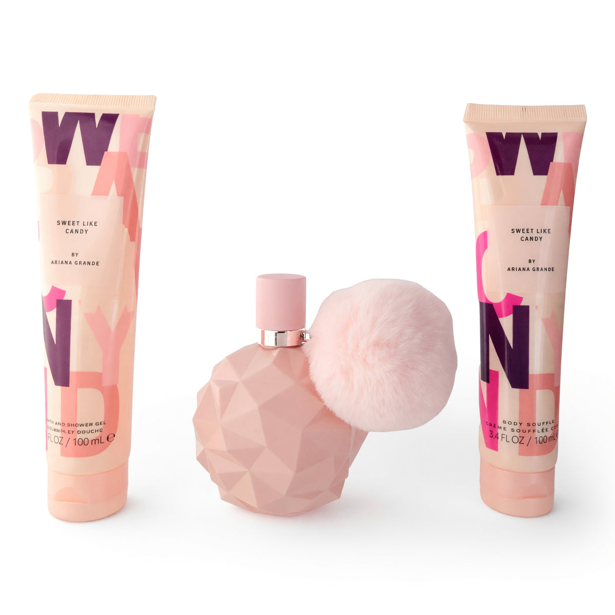 Sweet Like Candy by Ariana Grande, 3 Piece Gift Set for Women with 3.4 oz Eau De Parfum Spray